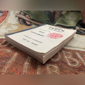 Rare Vintage Original 1953 FORD Truck Shop Manual including 1954 Supplement